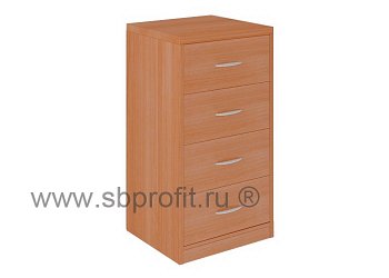 Тумба офисная приставная, 4 ящика